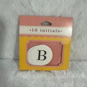 Hallmark Initial B Attachments 10-Pack Craft Personalization Foam Stickers qty21